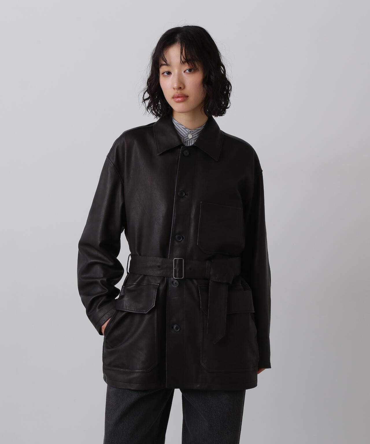 YLEVE / SHEEP LEATHER COVERALL JACKET | YLÈVE（イレーヴ） ｜【公式
