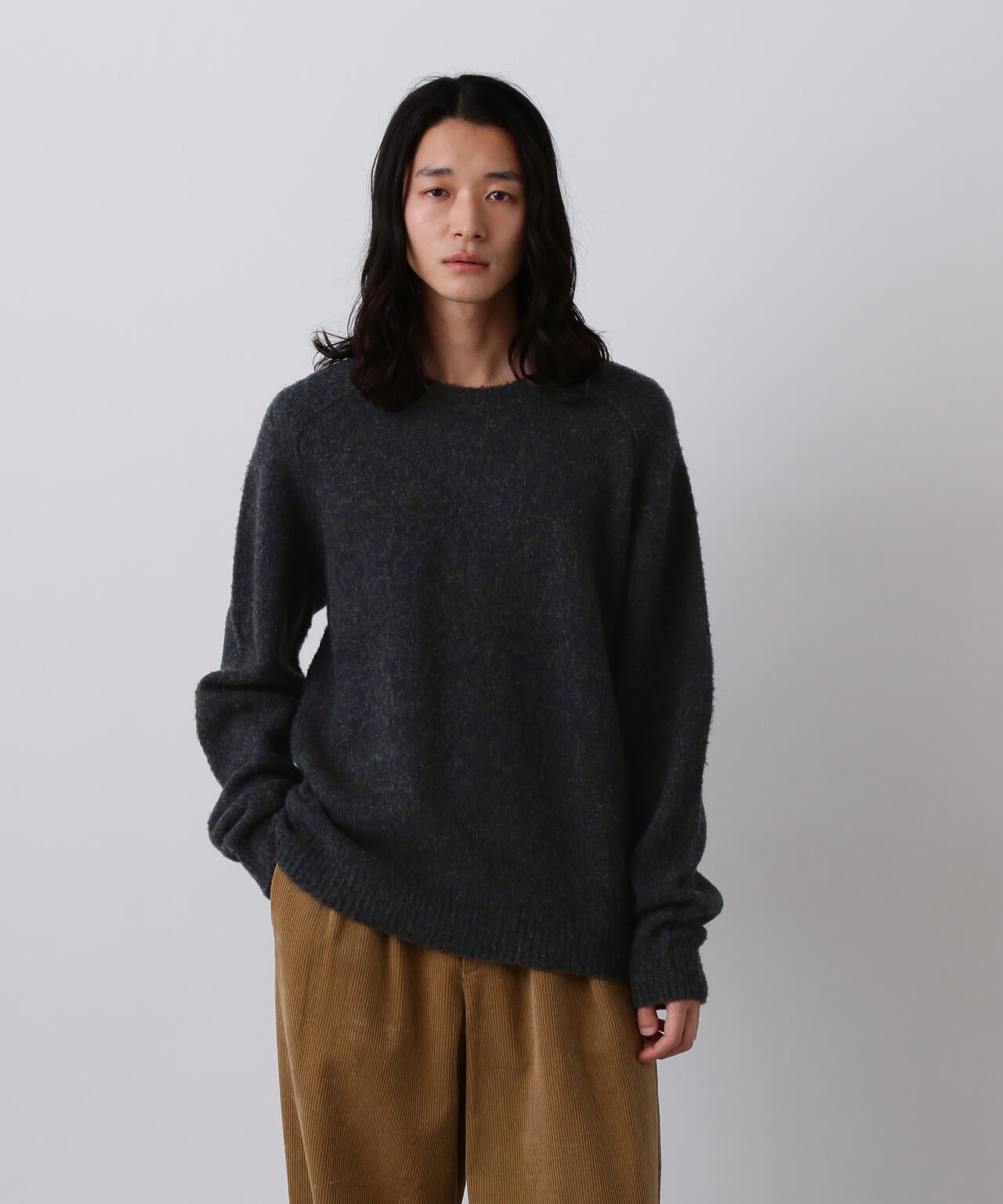 YLEVE / ITARIAN MERINO WOOL MELANGE KNIT PULL OVER | YLÈVE