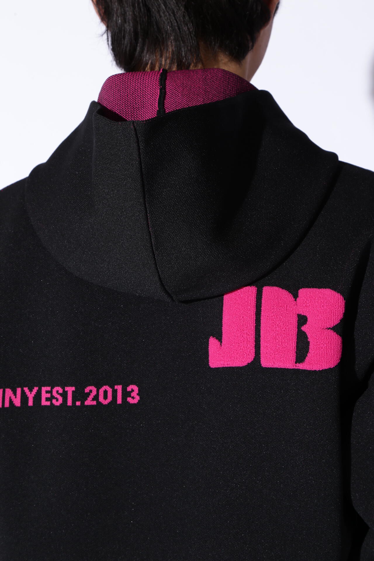 JBPINK】ロゴジャガードニットフーディ | Jack Bunny!!（ジャック