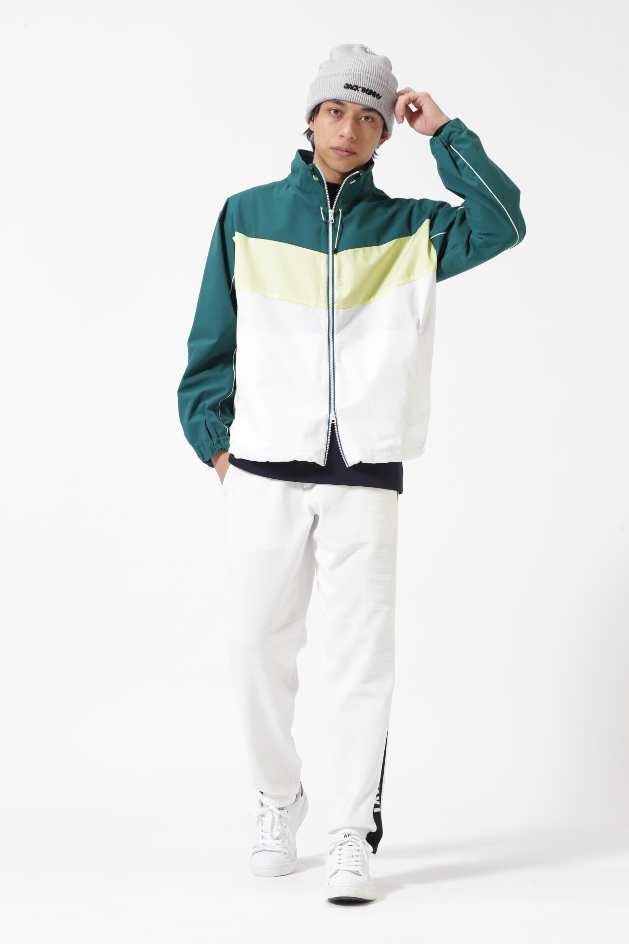 メッシュボンディングジップアップブルゾン | Jack Bunny!!（ジャック