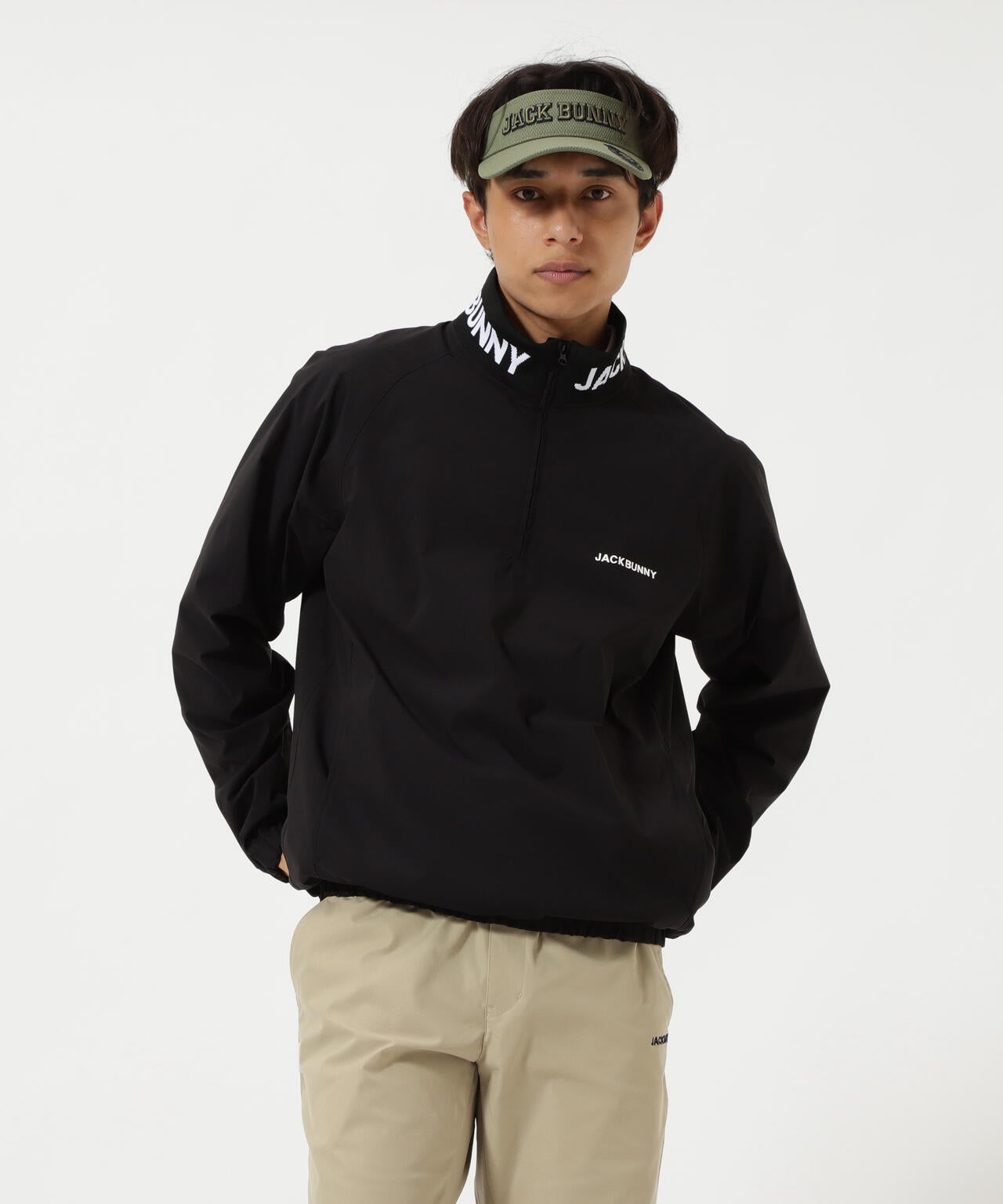 裏メッシュハーフジップアップブルゾン | Jack Bunny!!（ジャック
