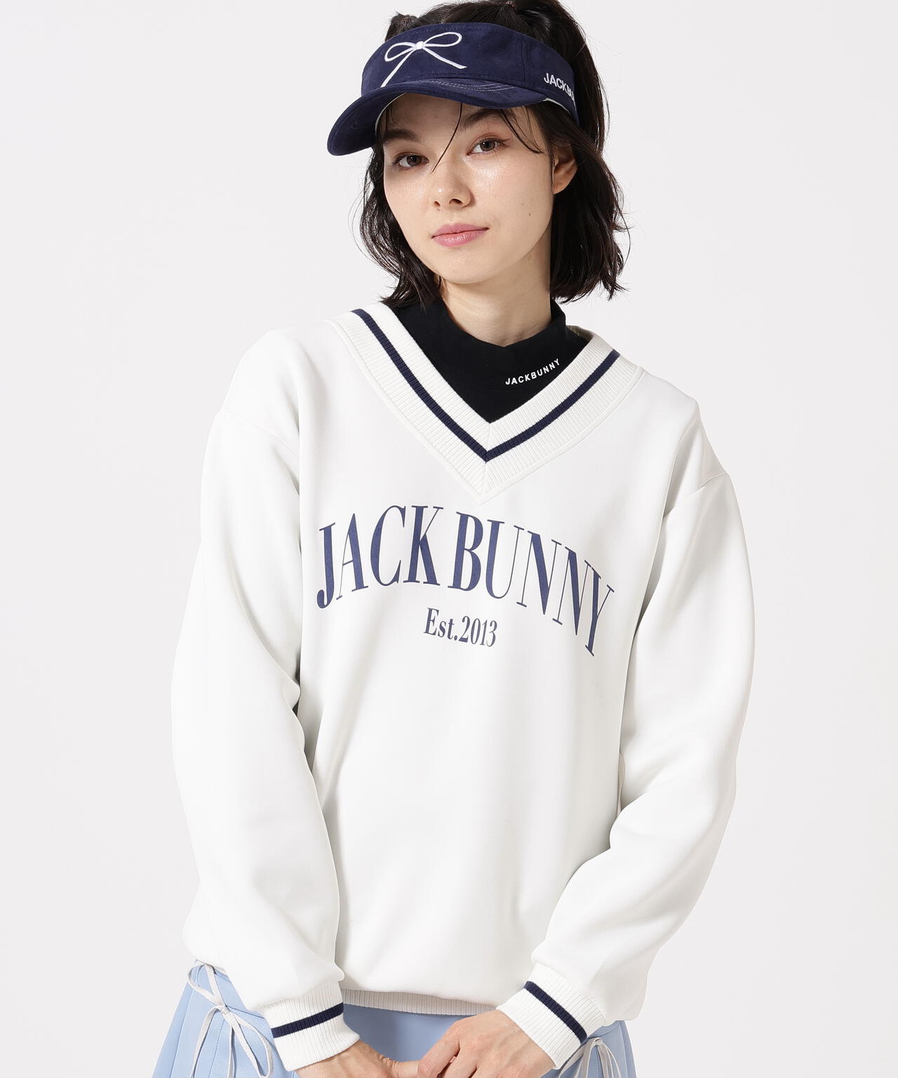 PEダンボール天竺 長袖Vネックスウェット | Jack Bunny!!（ジャック