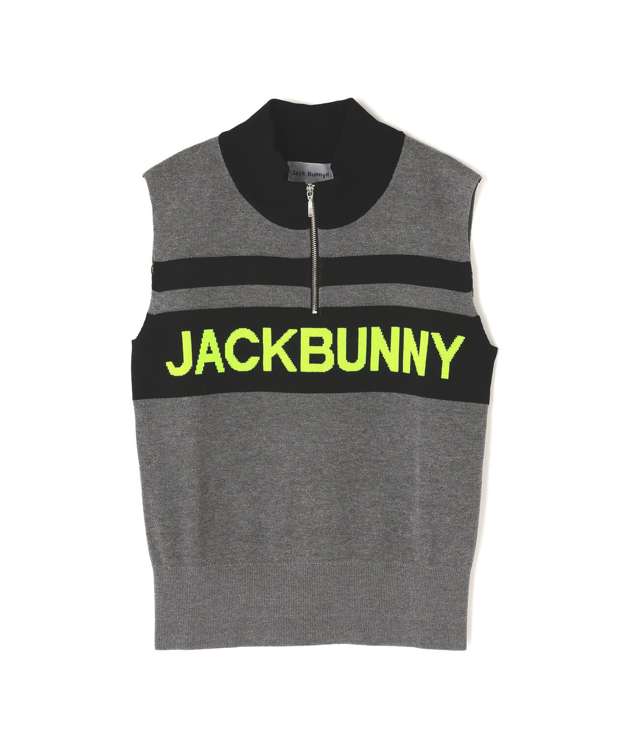 ハーフジップアップノースリーブニットプルオーバー | Jack Bunny