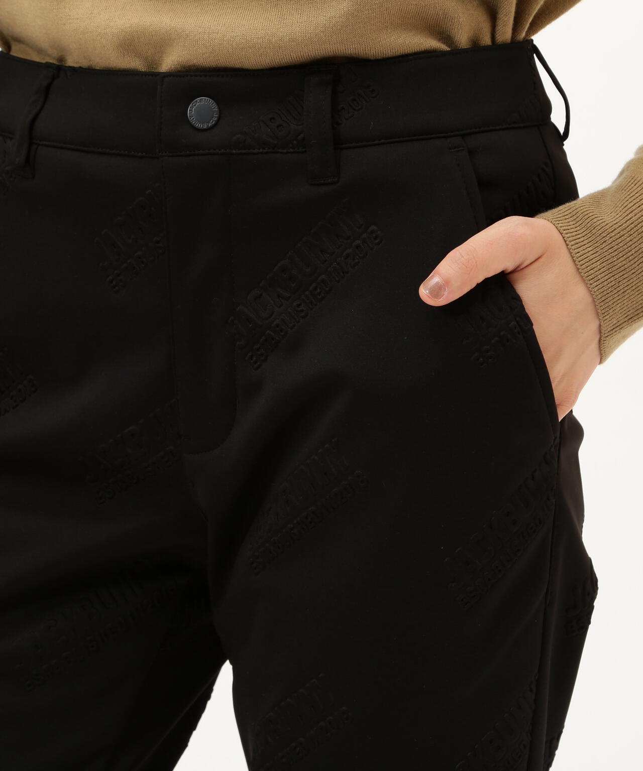 ラミネートスムース 裏地付きロングパンツ | Jack Bunny!!（ジャック