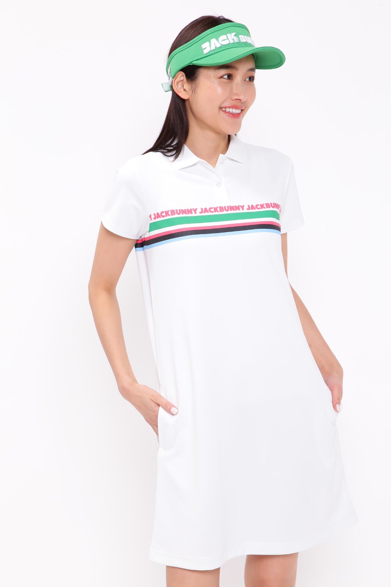 ZERO AQUA カノコ半袖ポロワンピース | Jack Bunny!!（ジャックバニー