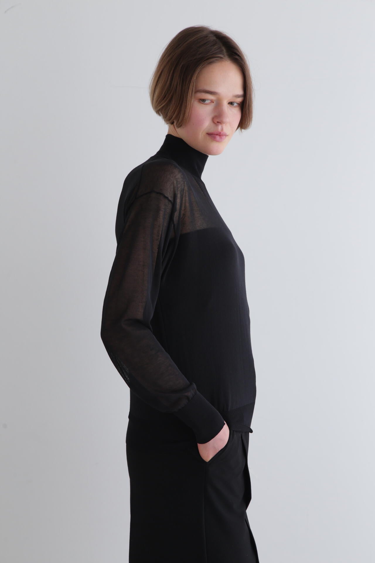 ハイネックシアーニット | LE PHIL（ル フィル） ｜【公式】通販mix