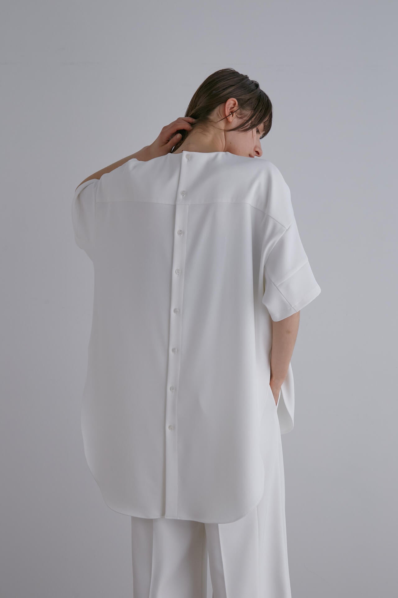 2WAYツイルハーフスリーブブラウス | LE PHIL（ル フィル） ｜【公式