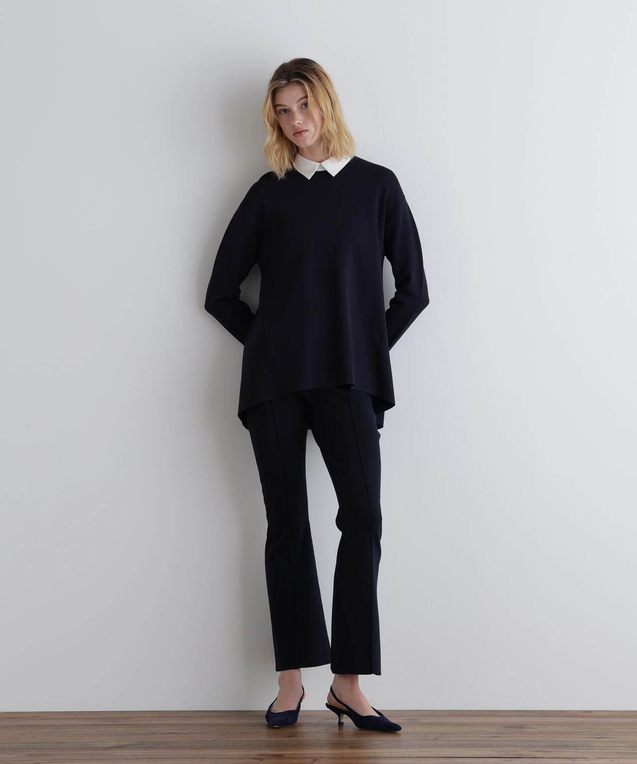 襟付きフレアニット | LE PHIL（ル フィル） ｜【公式】通販mix.tokyo