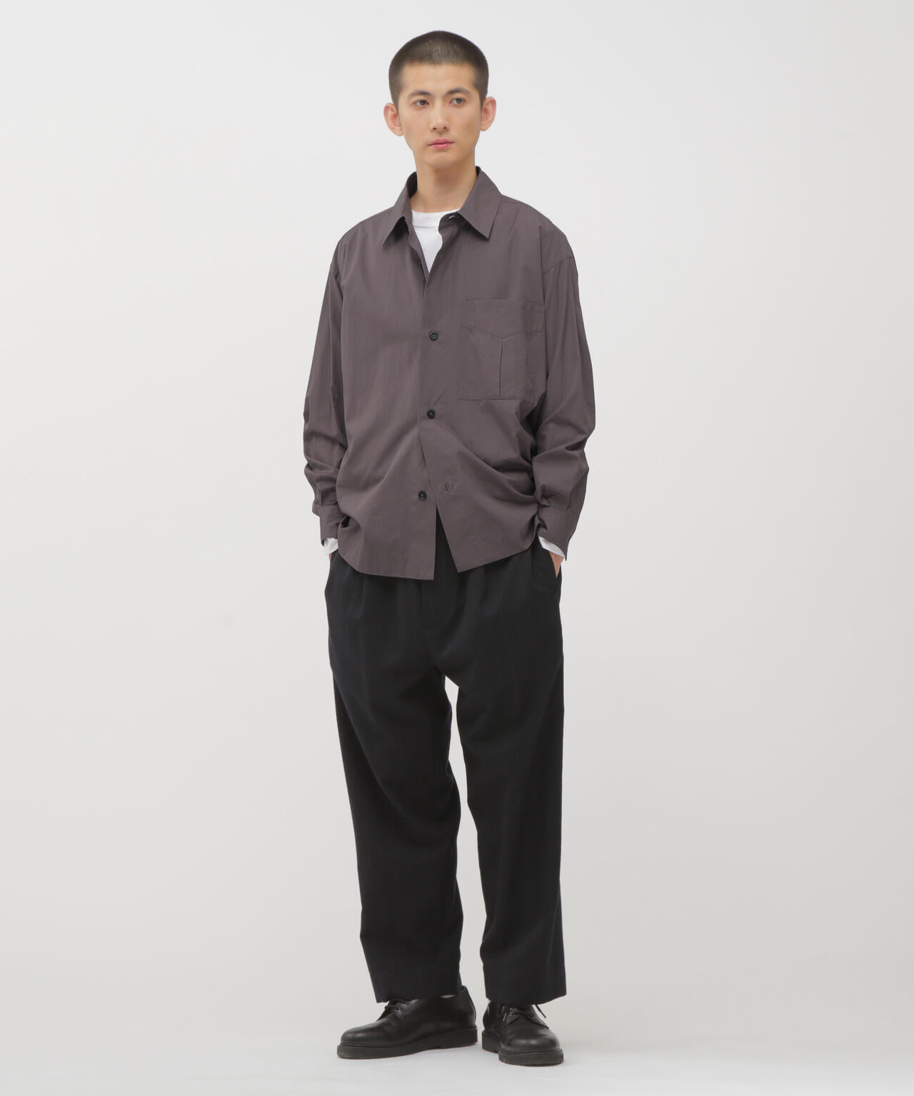 PAPER COTTON POPLIN SHIRT | MARGARET HOWELL（マーガレット