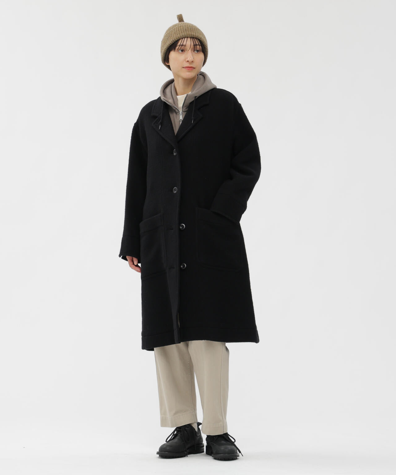 SOFT WOOL FLEECE COAT | MARGARET HOWELL（マーガレット・ハウエル