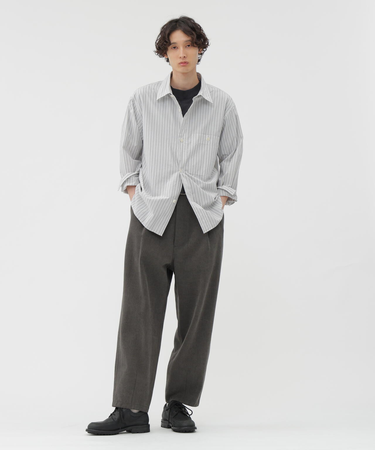 PJ STRIPE COTTON POPLIN SHIRT | MARGARET HOWELL（マーガレット