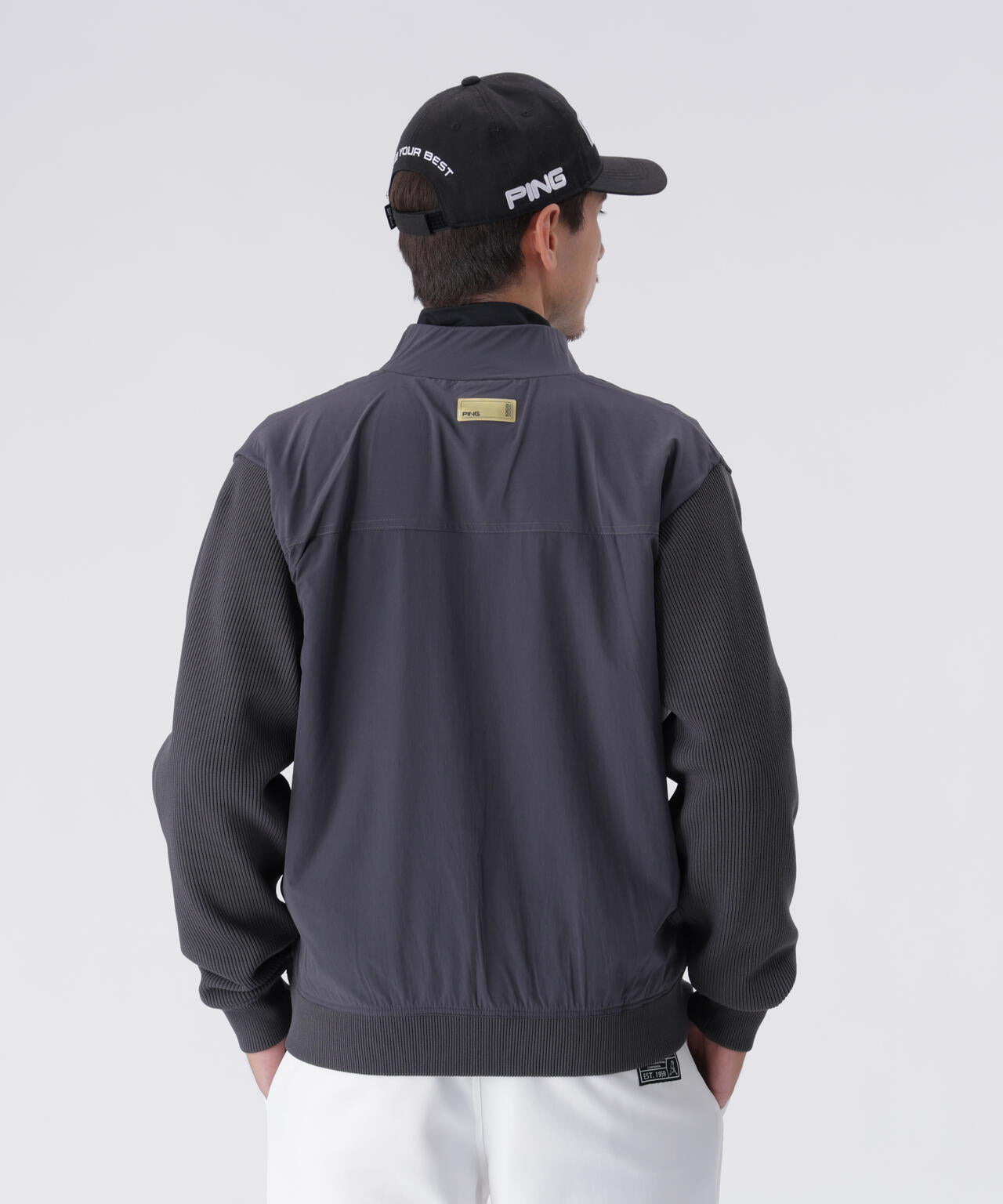 PING APPAREL】リバーシブルフルジップニットブルゾン ＜GOLD＞ (MENS