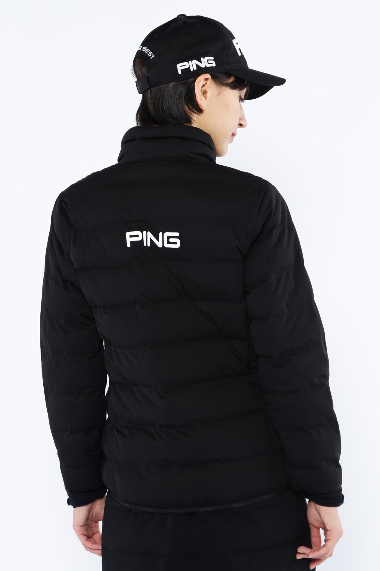 PING APPAREL】 Arizona rock camo柄ストレッチラミネート中綿ブルゾン