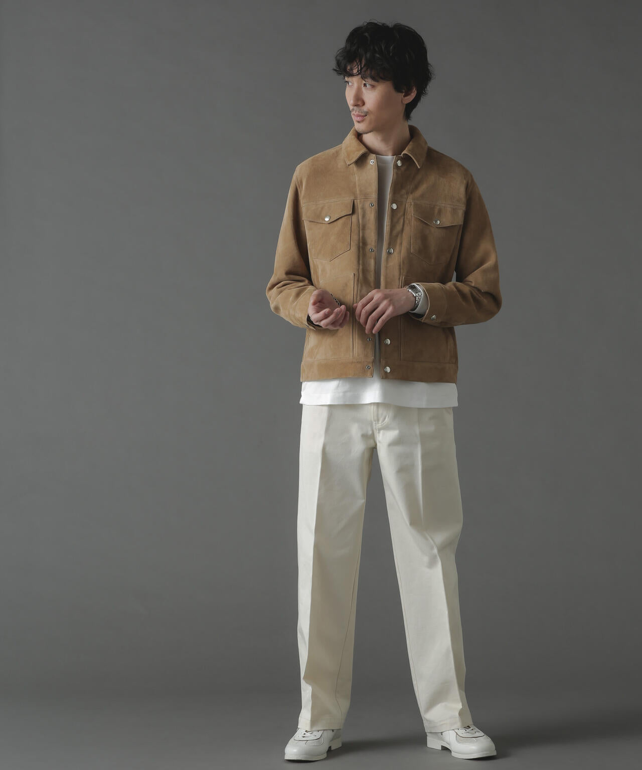 ゴートスウェードトラッカージャケット | NANO universe（ナノ