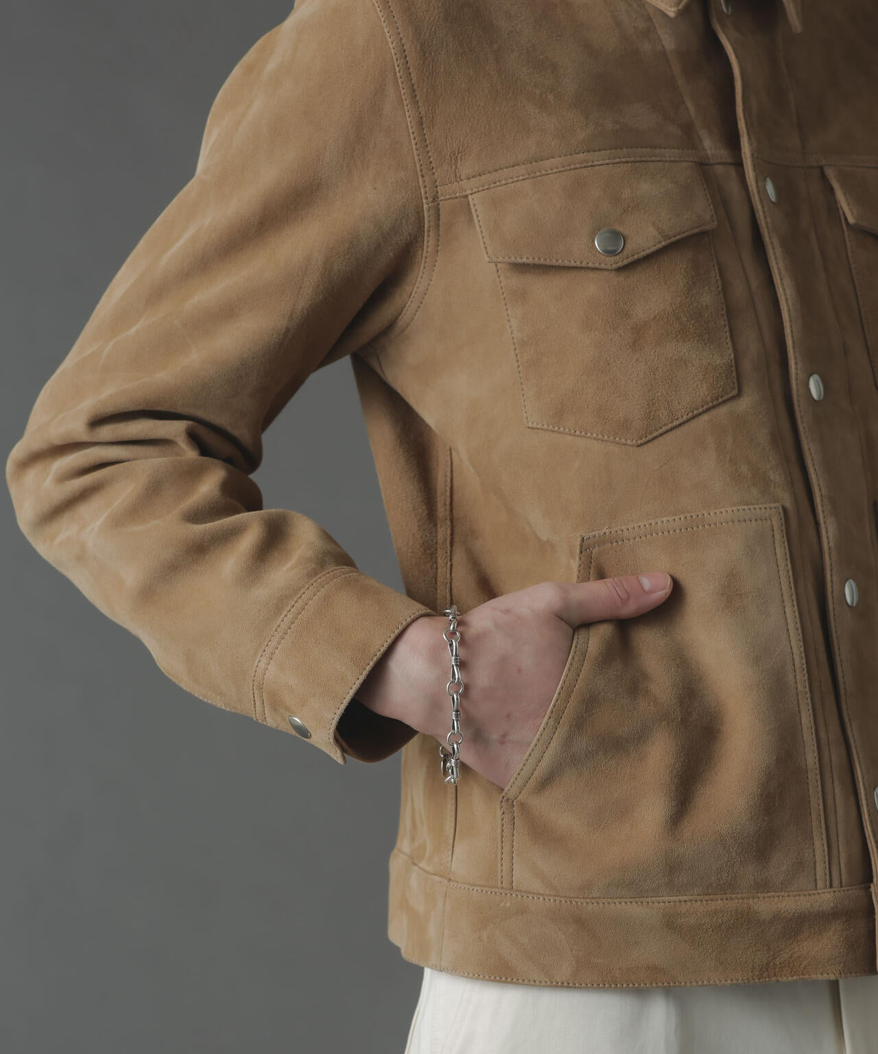 ゴートスウェードトラッカージャケット | NANO universe（ナノ