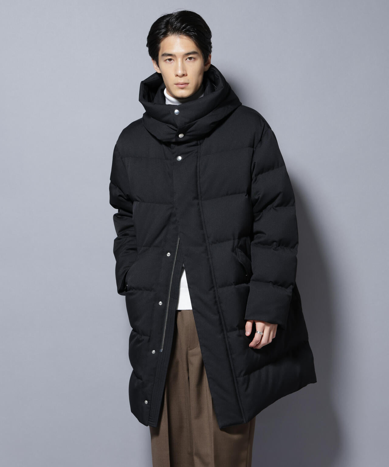 西川ダウン(R)」フェイクファーカラーサージロングダウン | NANO