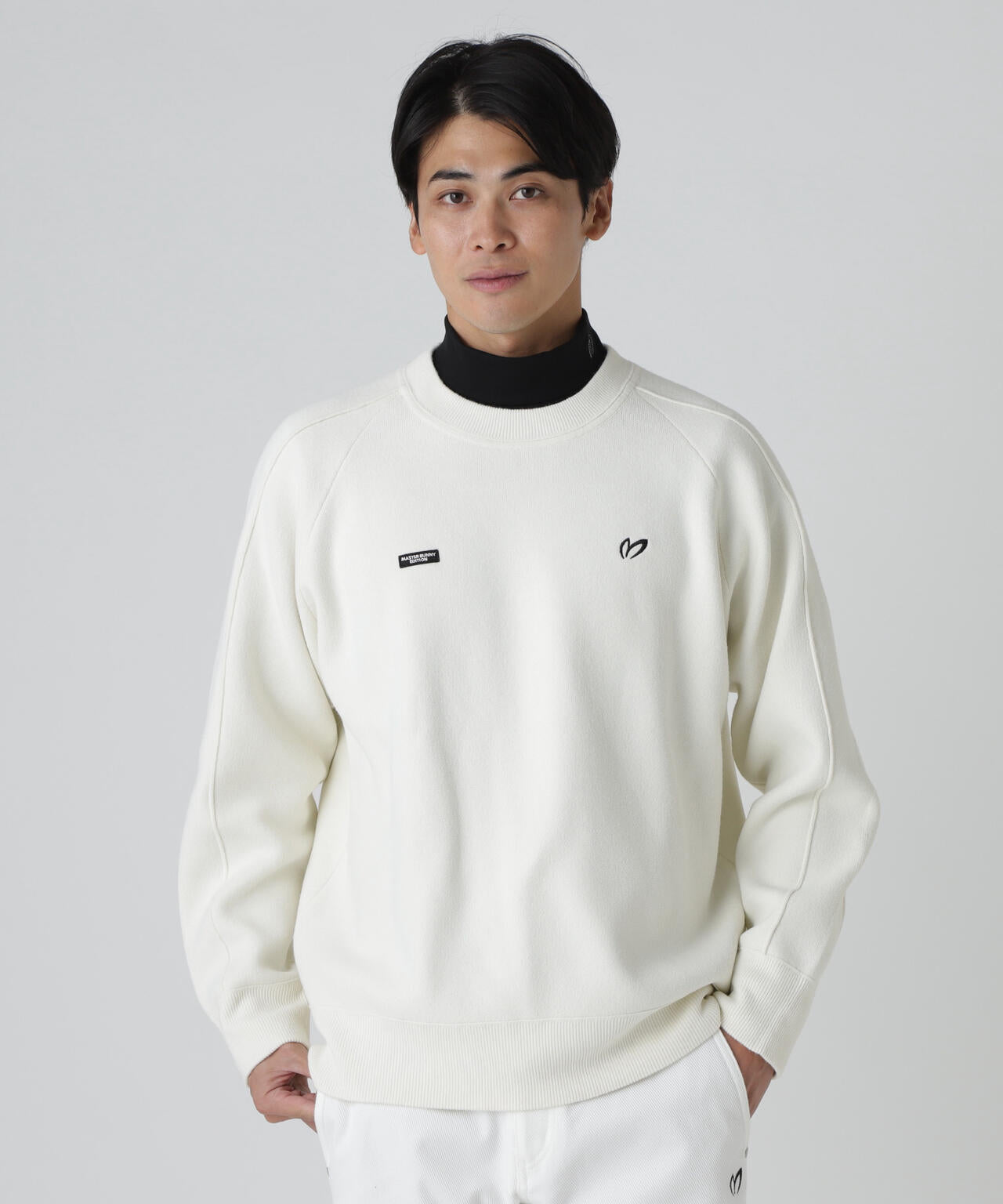 Wジャガードクルーネックニットプルオーバー | MASTER BUNNY EDITION