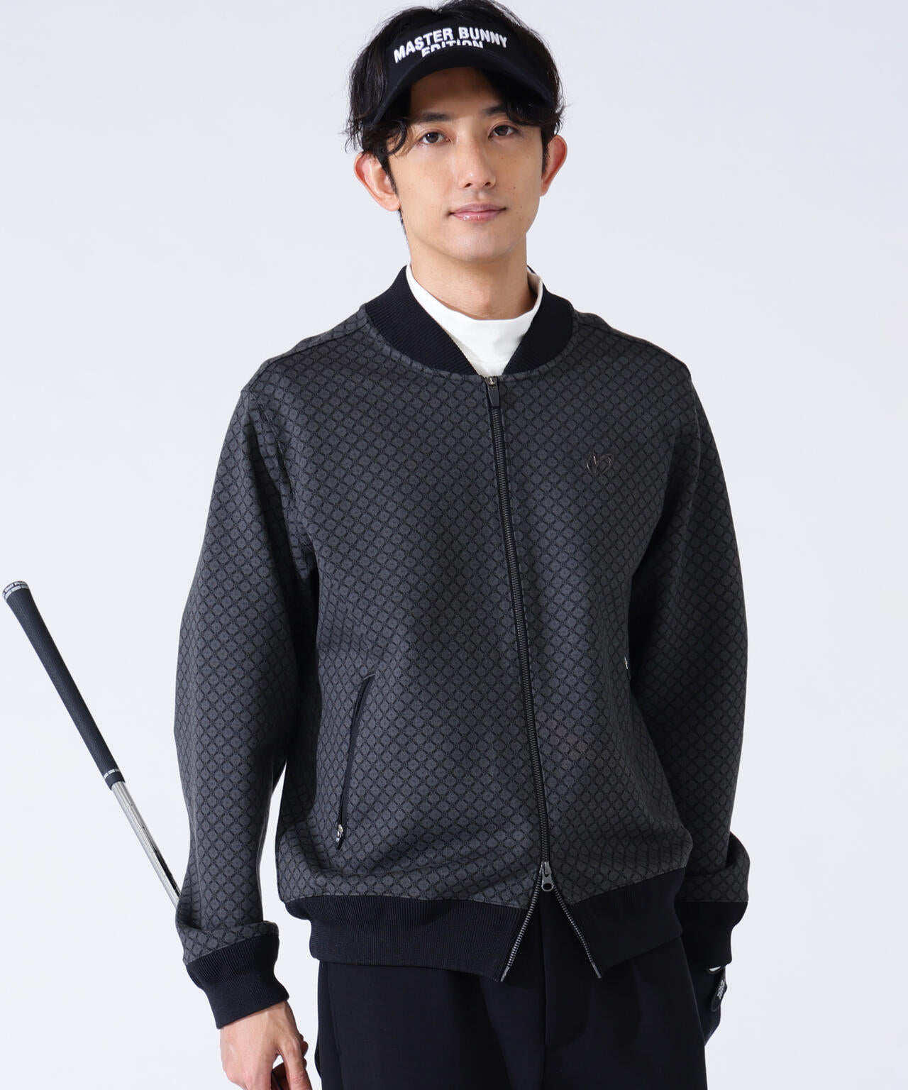 小紋ジャガードジップアップカットブルゾン | MASTER BUNNY EDITION
