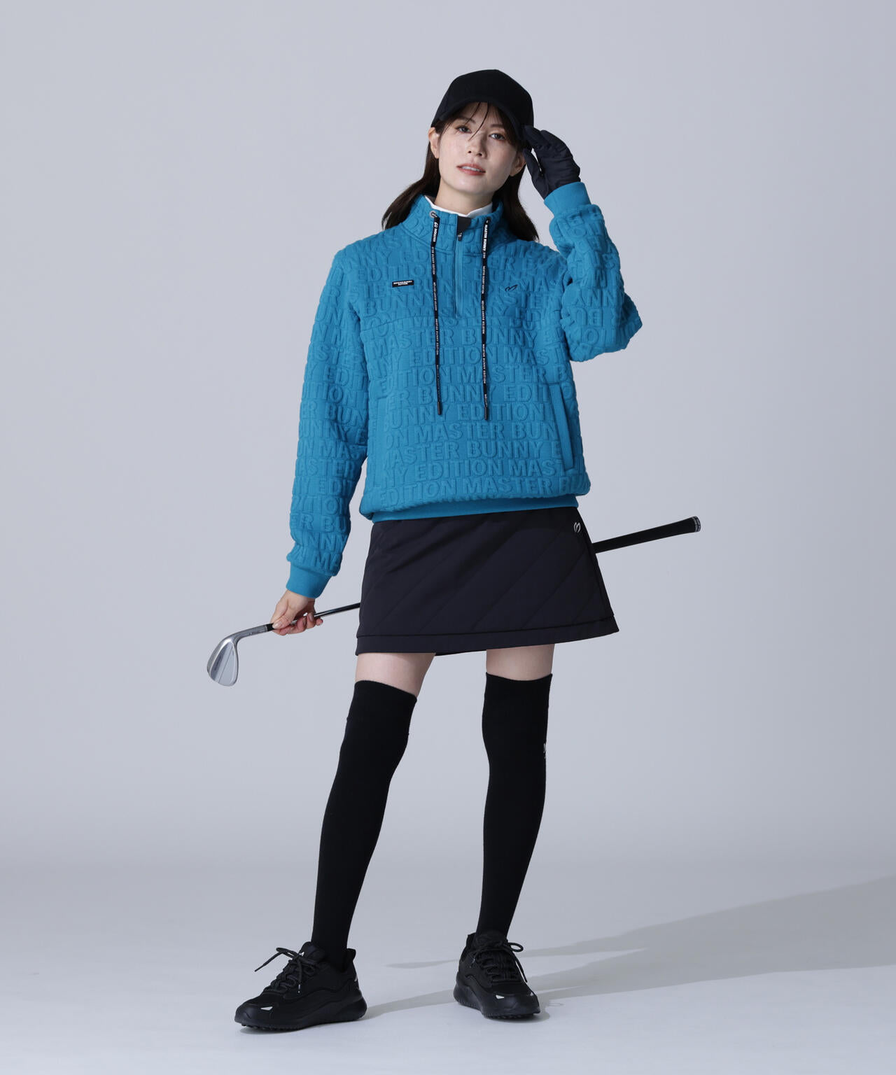 ロゴキルトジャガードハーフジップアップ | MASTER BUNNY EDITION