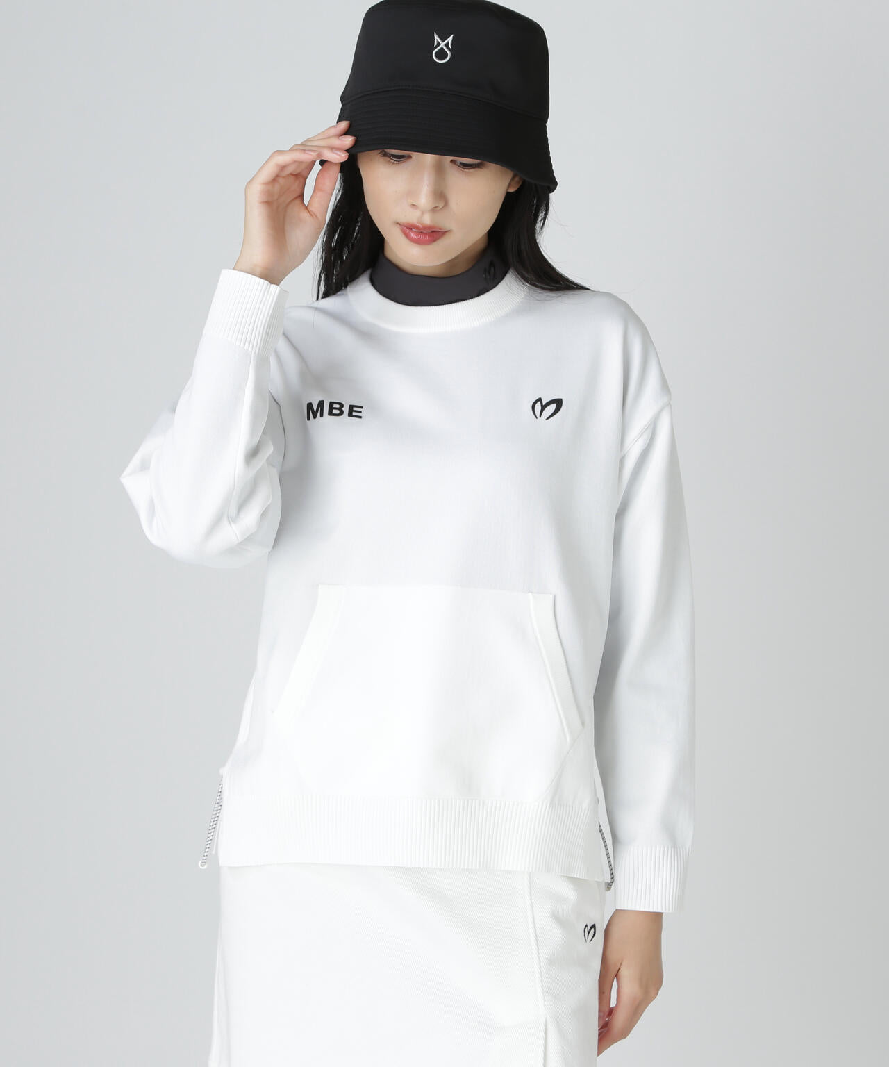 上田桃子プロコラボカラーあり】クルーネックニットプルオーバー