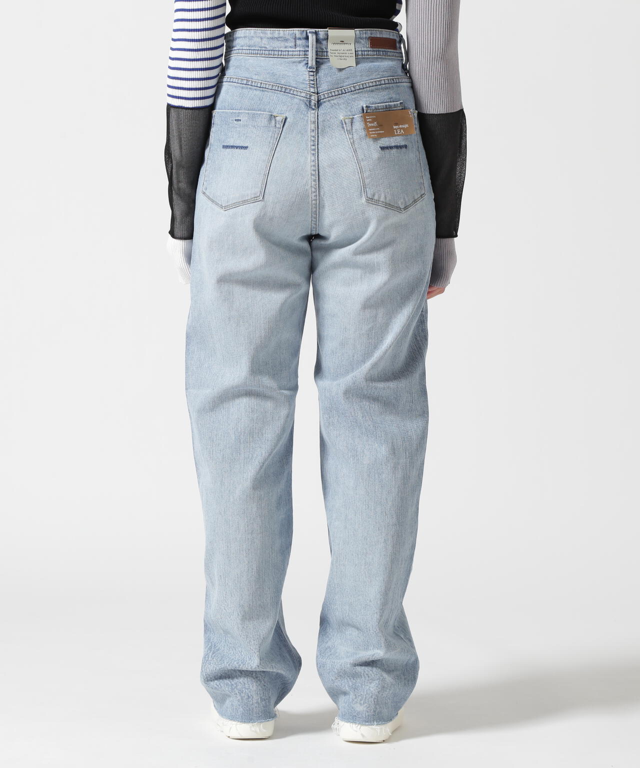 YANUK(ヤヌーク) LEA/ボーイズストレート/カットオフフロスト/COF | B