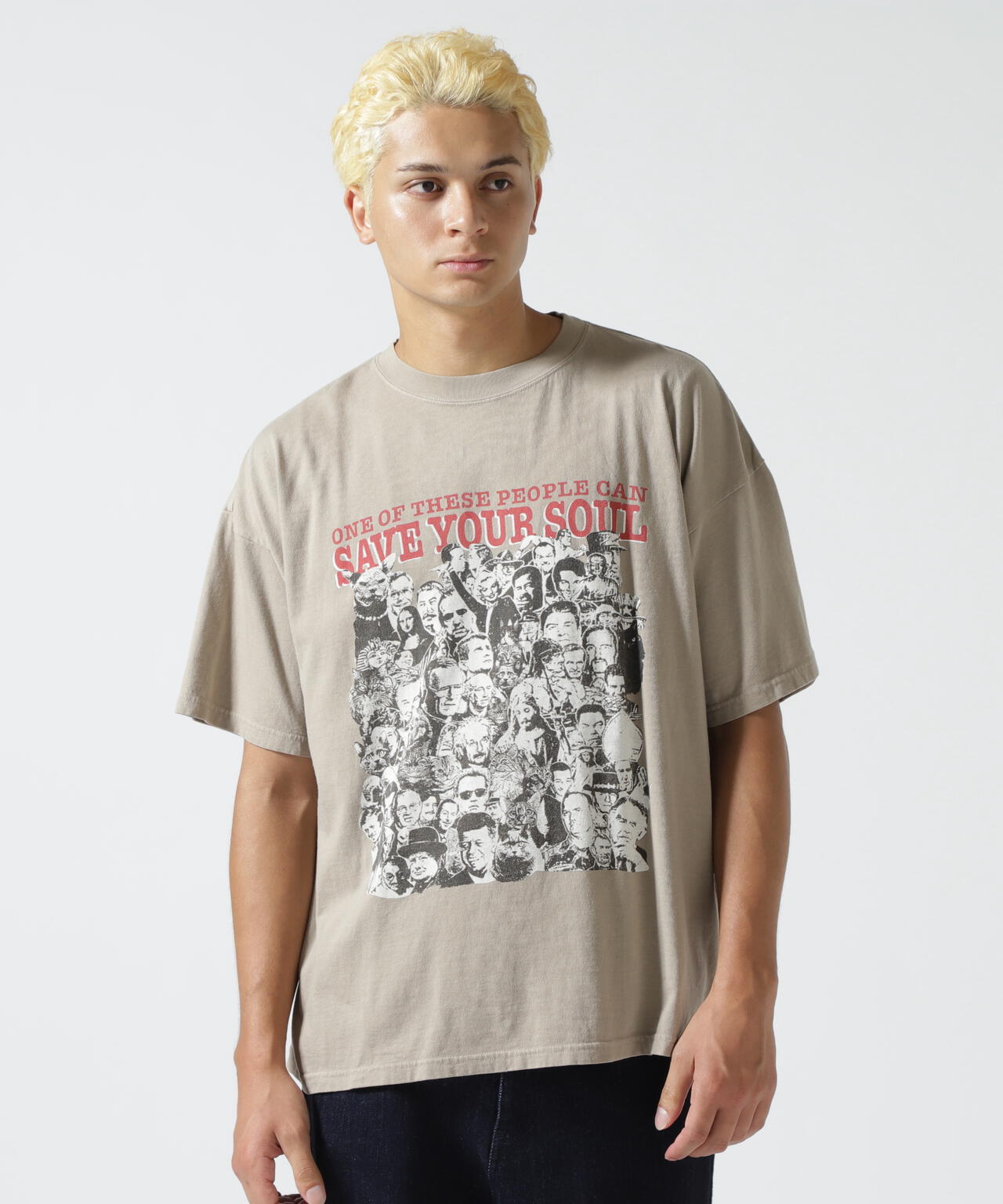 REMI RELIEF(レミレリーフ) 別注20/-天竺BIGサイズTシャツ(SAVE YOUR