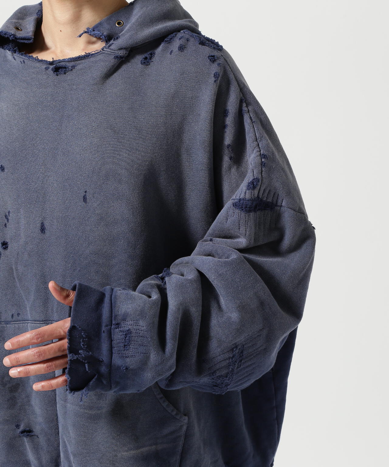 READYMADE/レディーメイド/DOUBLE FACE HOODIE/NAVY | ROYAL FLASH