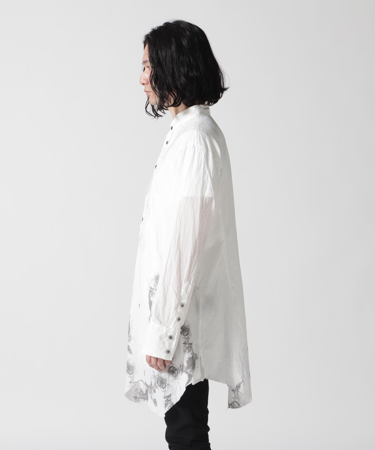 KMRii/ケムリ/別注Stand Collar Layer Shirt | ROYAL FLASH（ロイヤル