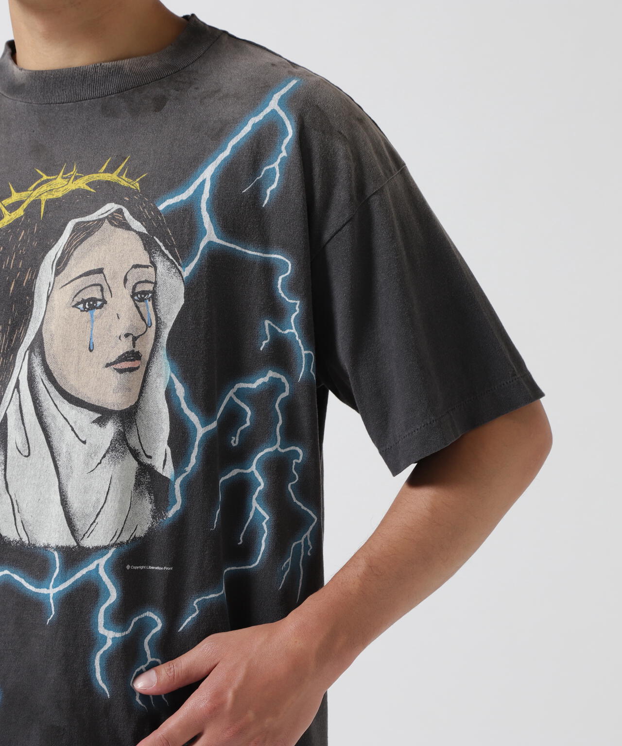 SAINT MICHAEL/セントマイケル/SS TEE MARIA BLACK | ROYAL FLASH