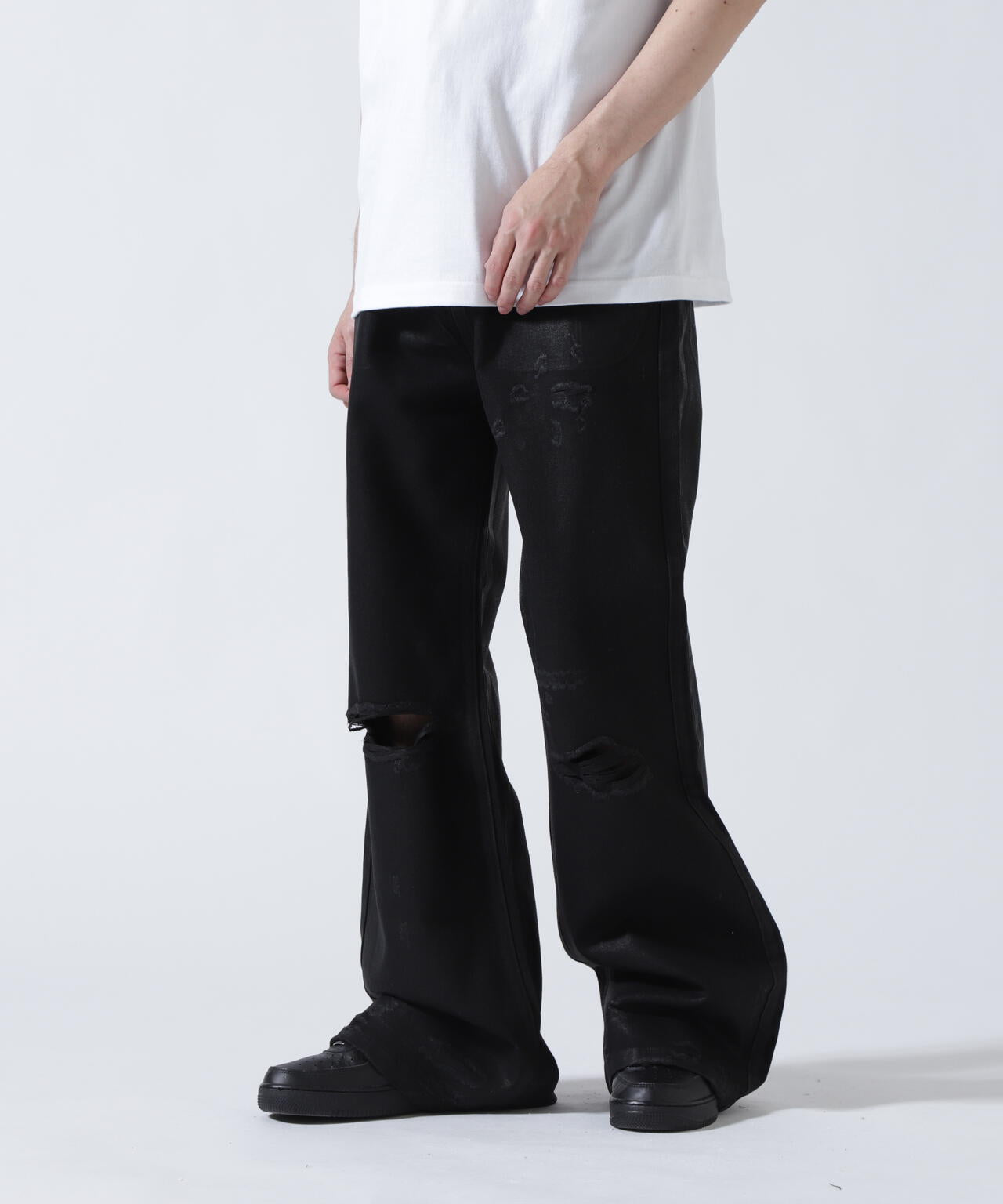 FR(13)NDS /フレンズ/BLACK COATINGFLARE PANTS | ROYAL FLASH