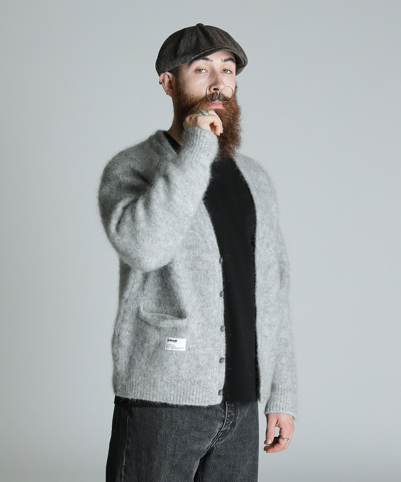 MOHAIR KNIT CARDIGAN/モヘアニット カーディガン | Schott（ショット