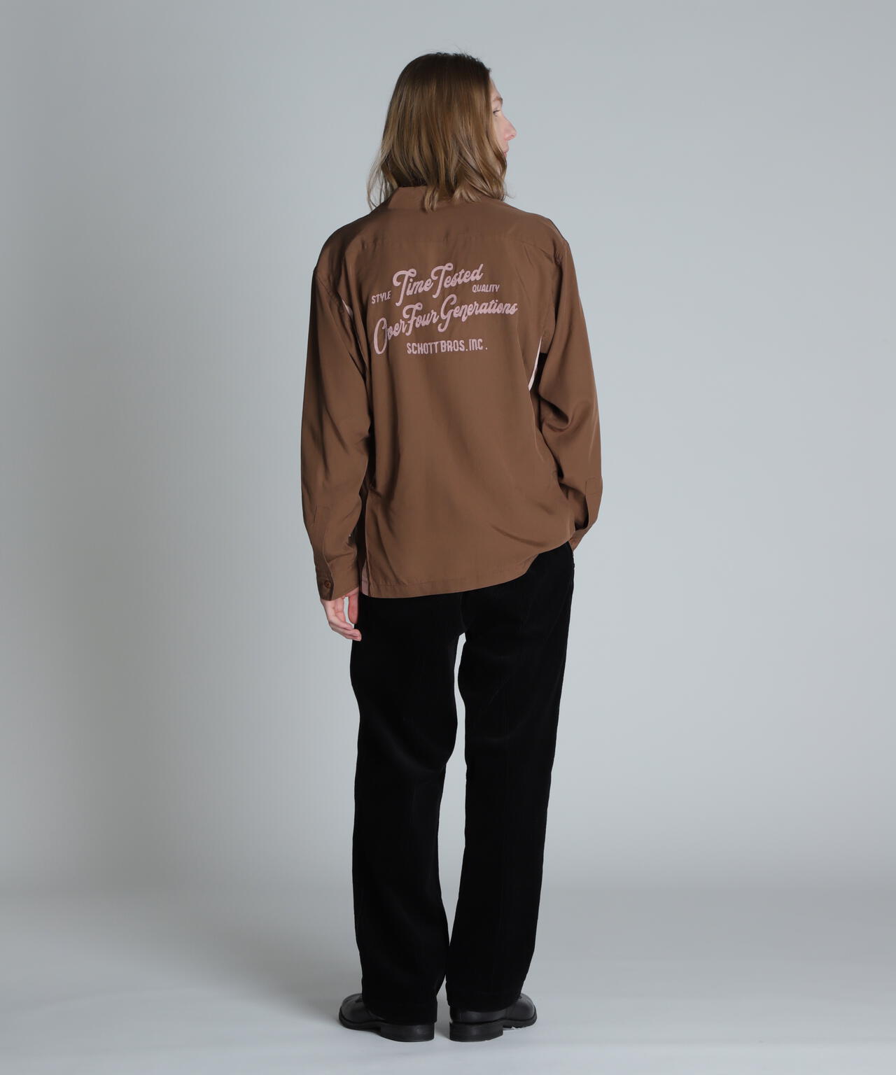 BOWLING LS SHIRT/ボーリング ロングスリーブシャツ | Schott