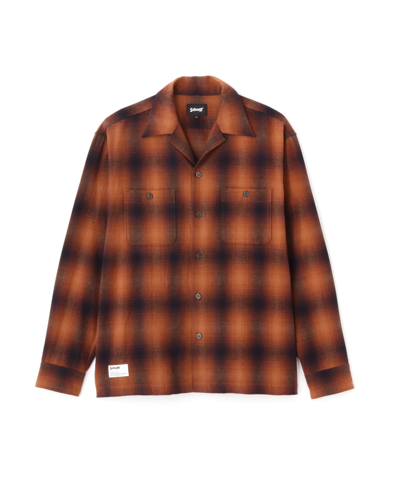 OMBRE CHECK FLANNEL LS SHIRT/オンブレチェック フランネル LSシャツ