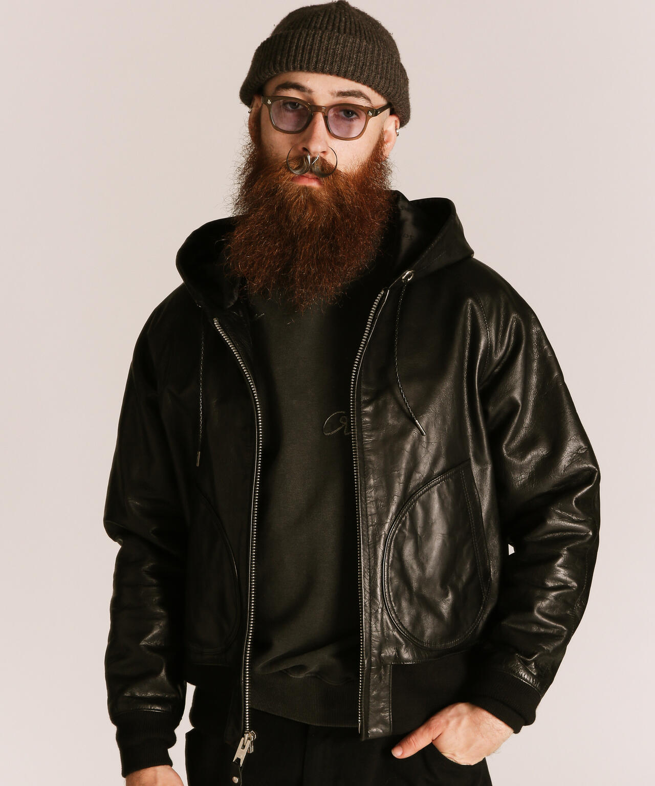 LEATHER HOOED JACKET/レザー フーデッドジャケット | Schott