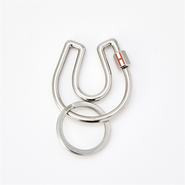 HERMES キーホルダー フェール・ア・シュヴァル H077329FJ03 シルバー