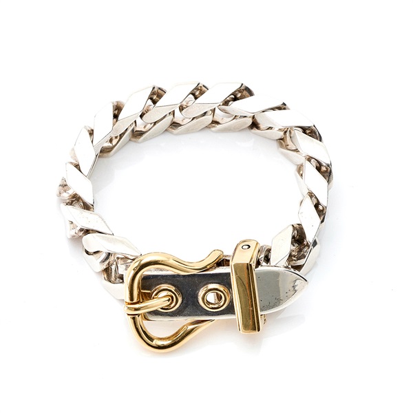 HERMES ブックルセリエ ブレスレット GM シルバー ゴールド 925 750