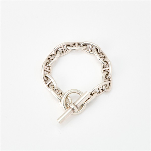 HERMES シェーヌダンクル ブレスレット GM/12コマ シルバー 925