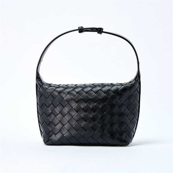 BOTTEGA VENETA ミニ ウォレス ショルダーバッグ ブラック ゴールド