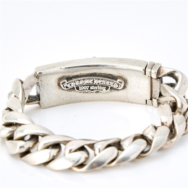 CHROME HEARTS フローラルクロス ID ブレスレット クラシックチェーン