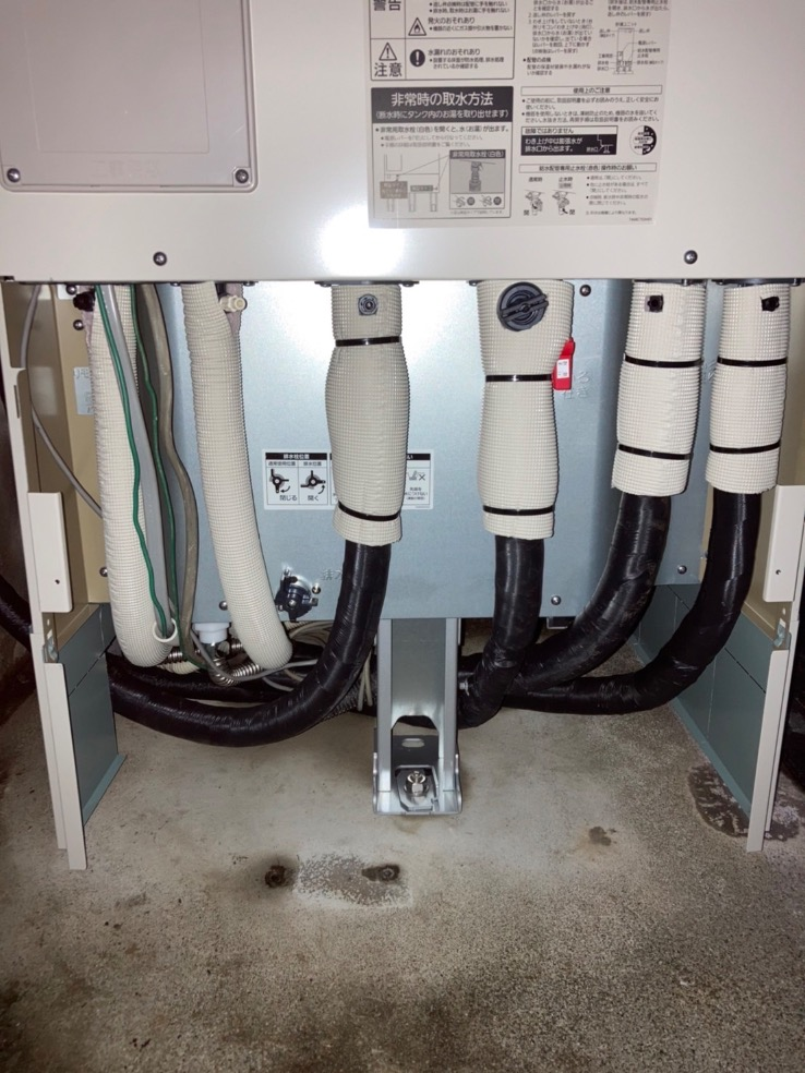 三菱コキュートSRT-HPT373WFから三菱エコキュートSRT-S375