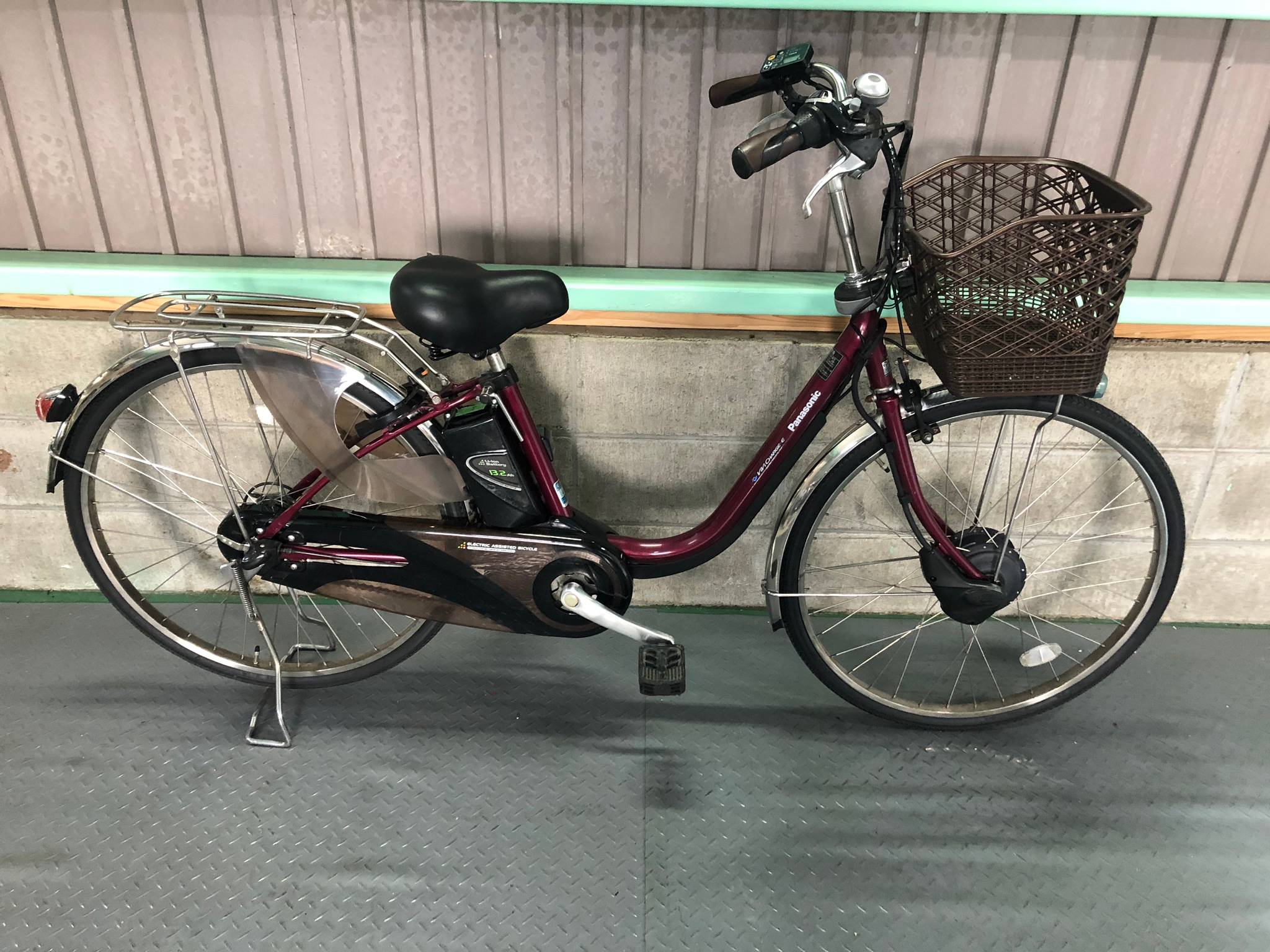 SOLD OUT】電動自転車 パナソニック ビビチャージ ワインレッド 26