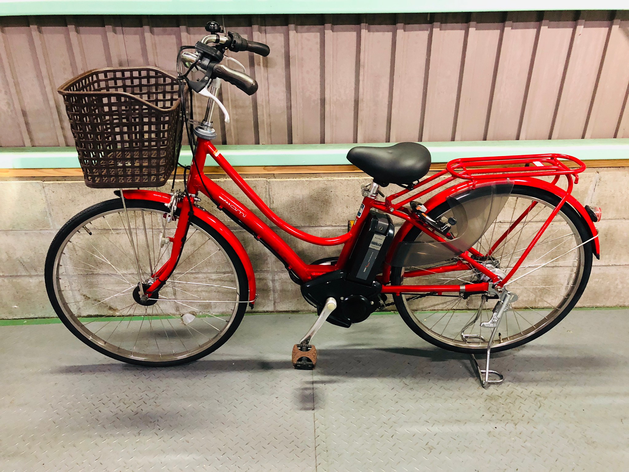 赤札 人気No1モデル レッド系 ヤマハ 子供乗せ電動アシスト自転車