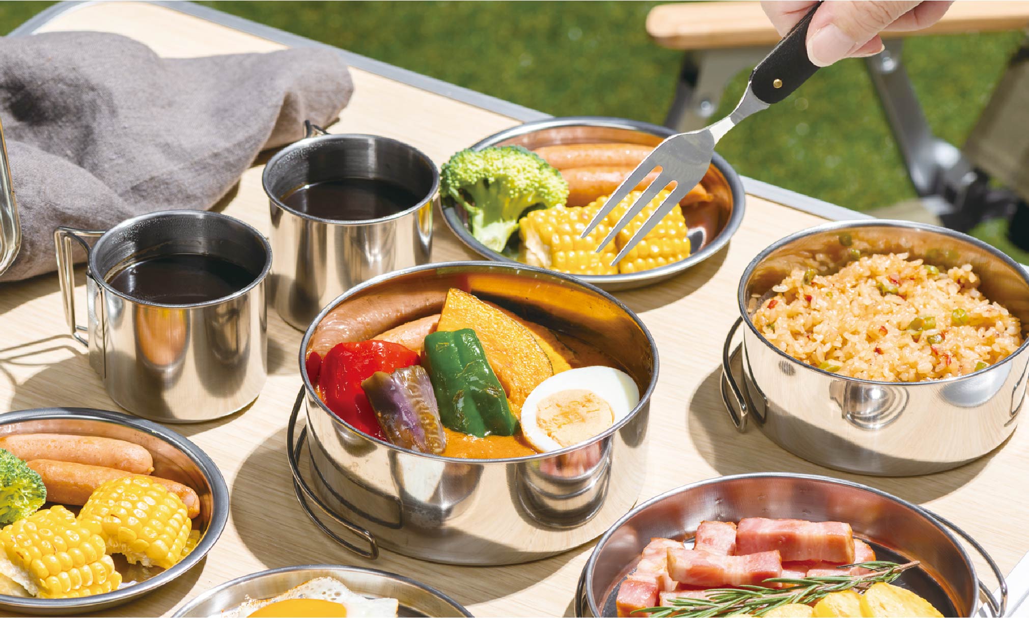 ツール付き折りたたみカトラリーセット | Montagna