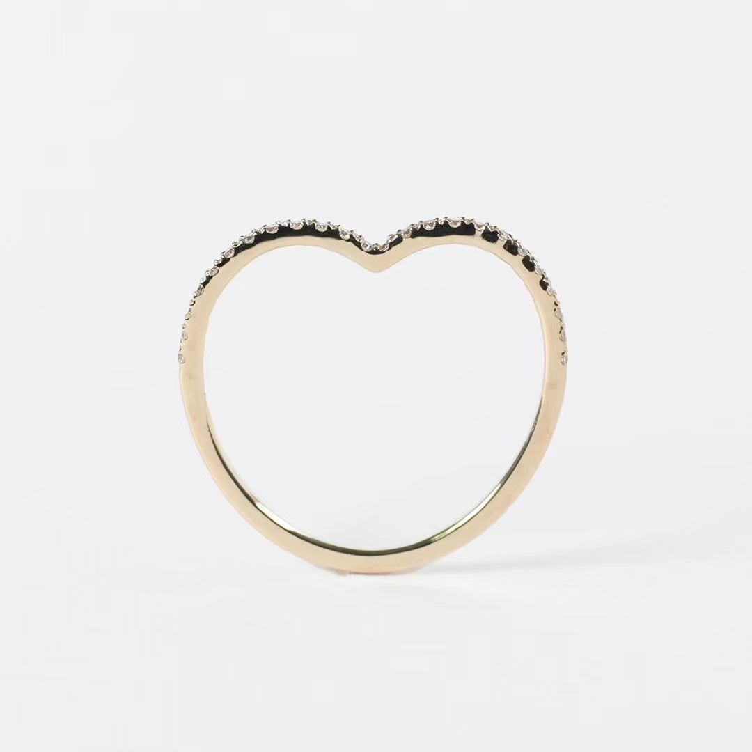 K10リング ハートシルエットダイヤ｜MONATELIER（モナトリエ）公式