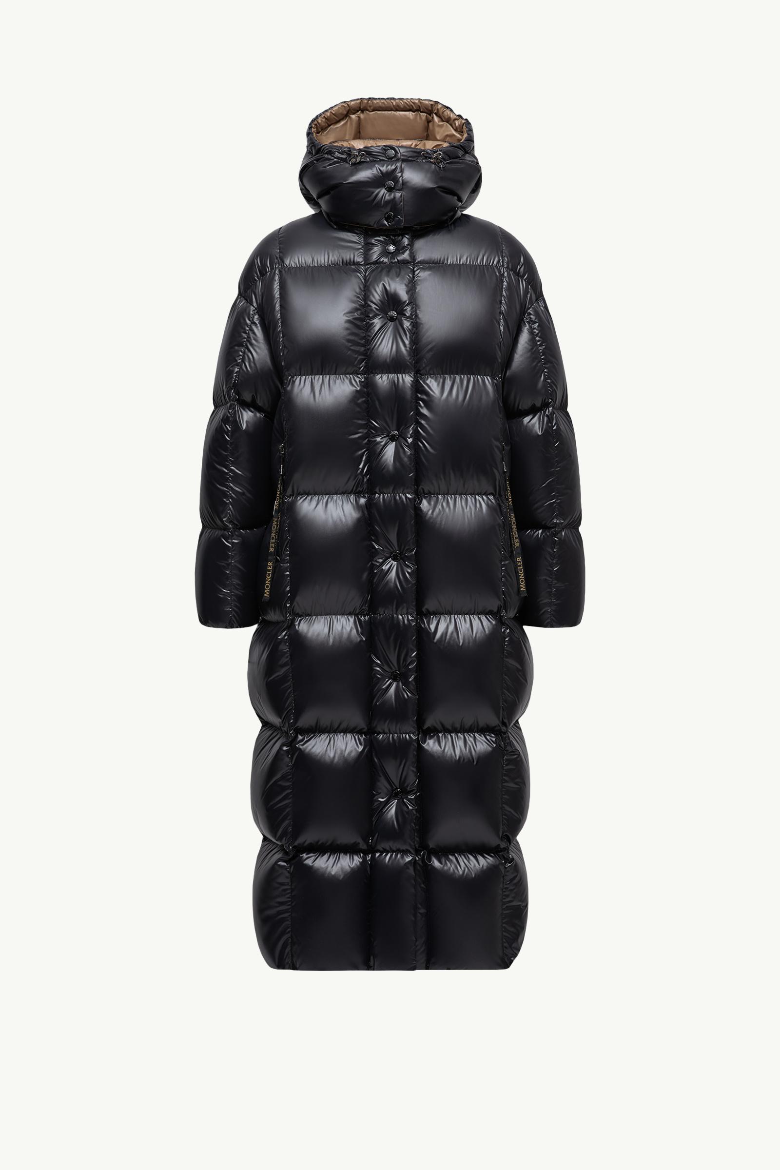 Black Parnaiba Hooded Long Down Jacket - Long Jackets & Parka for