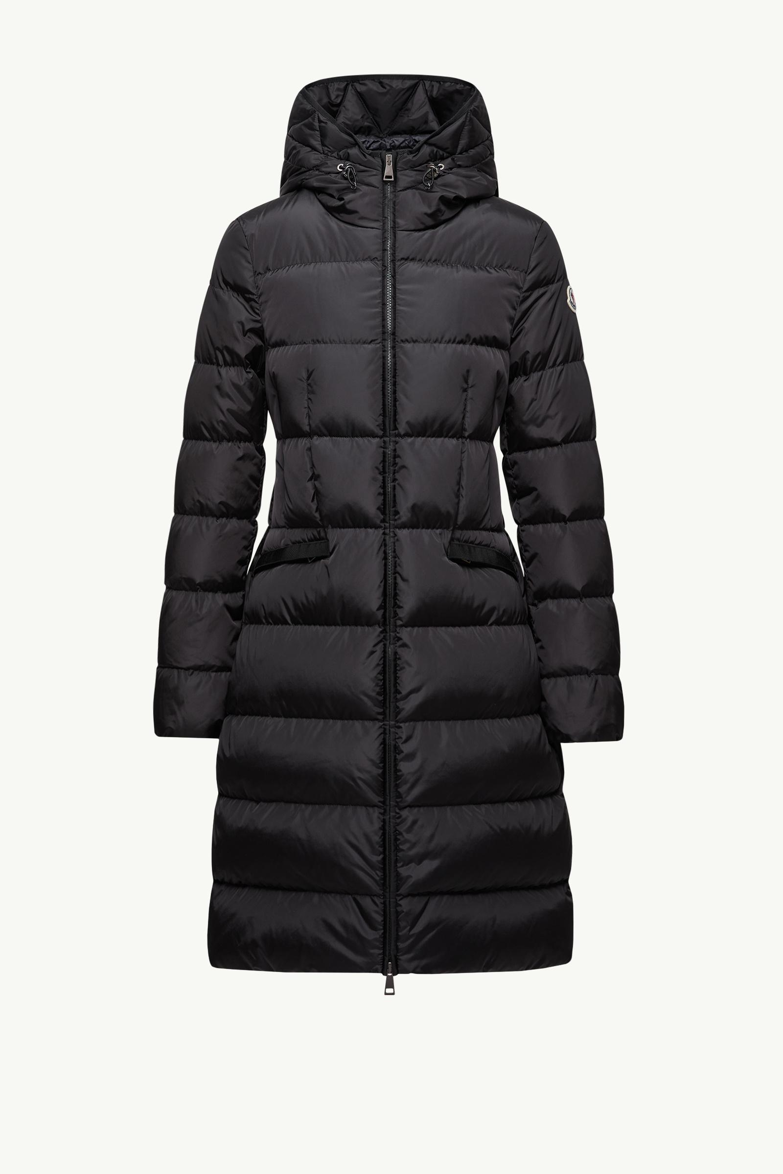 Black Avocette Hooded Long Down Jacket - Long Down Jackets for