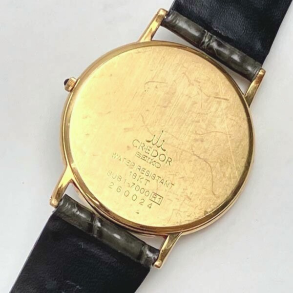SEIKO CREDOR 腕時計 18KT 8J81-7000 クォーツ 3針 中古 ※稼働品 買取