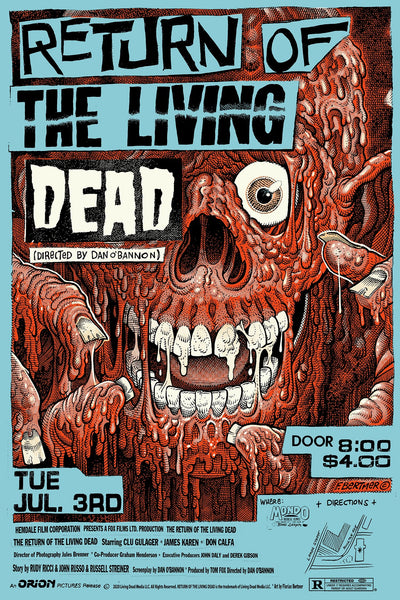 Return of the Living Dead (Nothing Left Inside Variant) Poster – Mondo