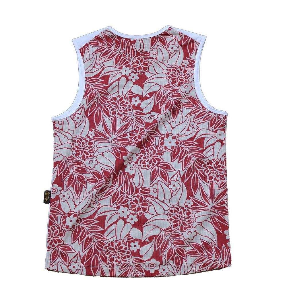 Leaf Pattern No Sleeve（Unisex / Red）Ranor – MONKEY CREW