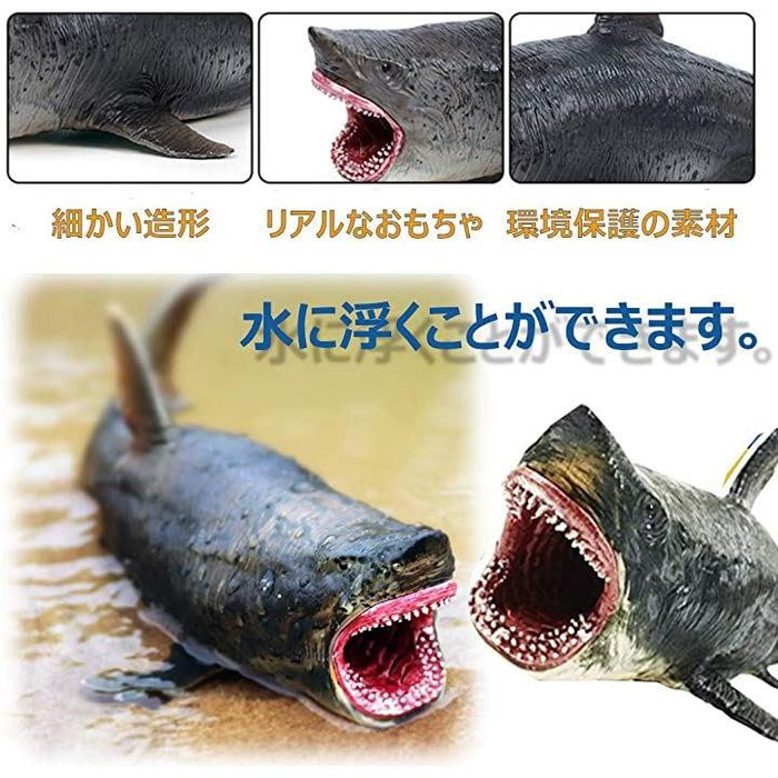 サメ フィギュア メガロドン 恐竜 ティラノサウルス 人形 メガロドン+